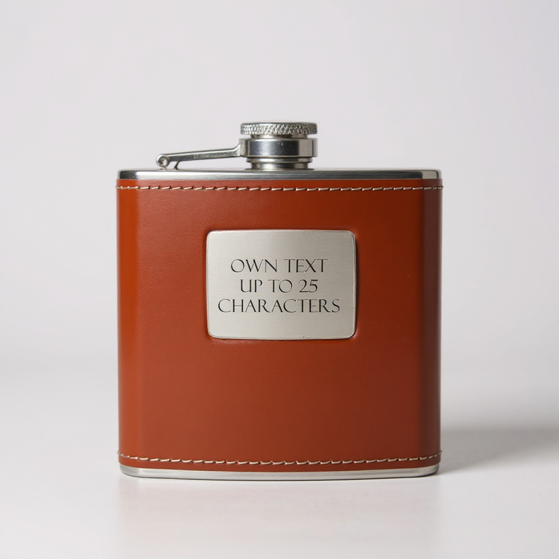 Personalised  Hip Flask - Own Text PureEssenceGreetings