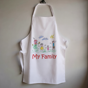 Child's Artwork Personalised Apron Pure Essence Greetings