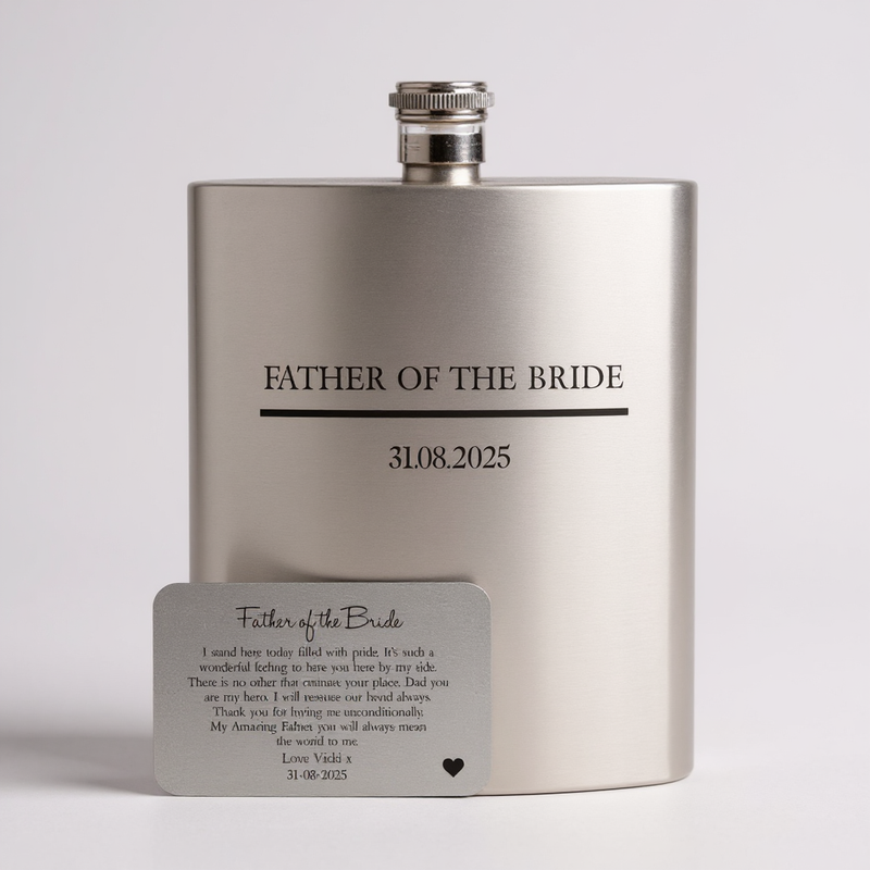 Personalised Wedding Wallet Card | Father of the Bride PureEssenceGreetings