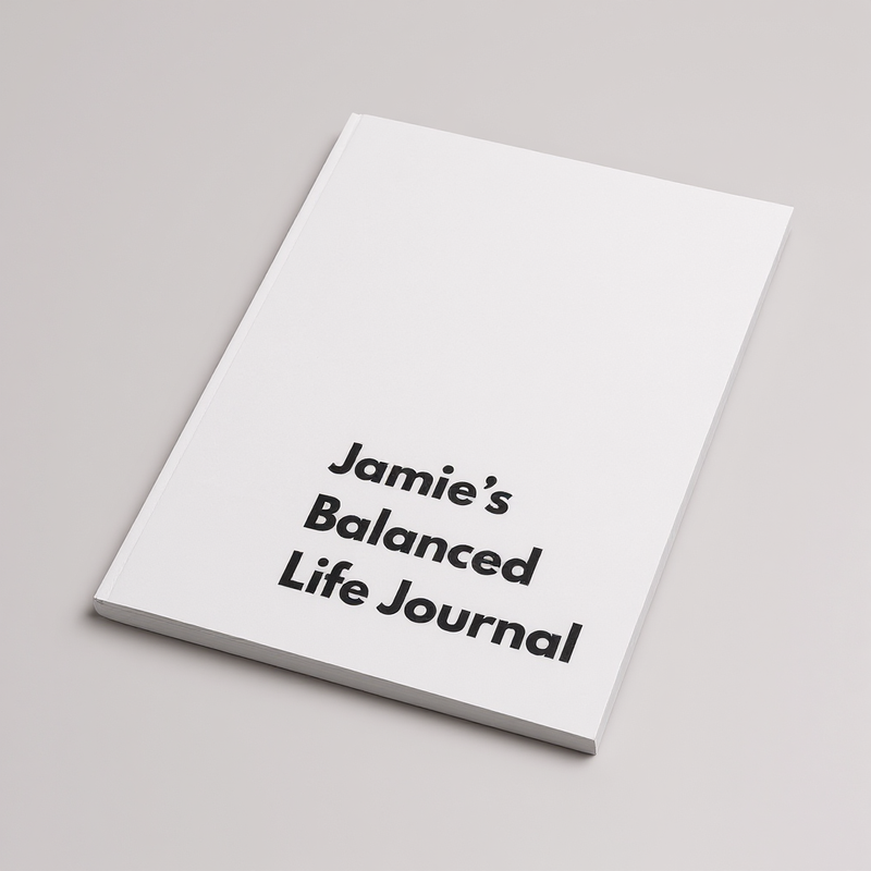 Personalised Wheel of Life Metal Fridge A5 Dry Wipe Board & Journal Set Pure Essence Greetings