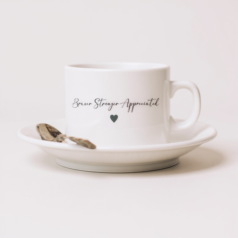 BRAVER STRONGER APPRECIATED Personalised Wallet Card PureEssenceGreetings