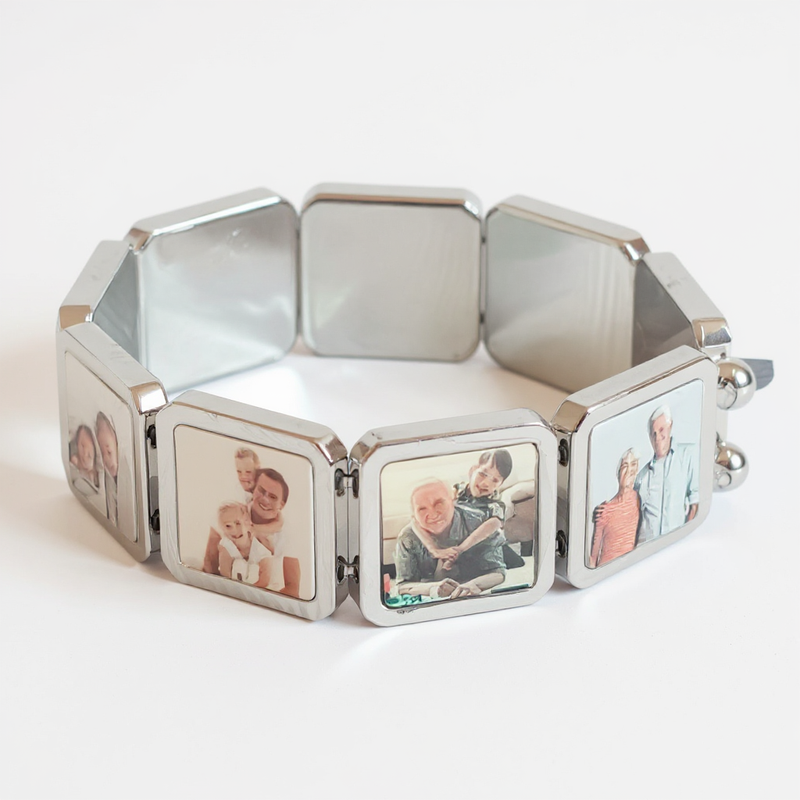 Personalised 9 Piece Memory Photo Bracelet PureEssenceGreetings
