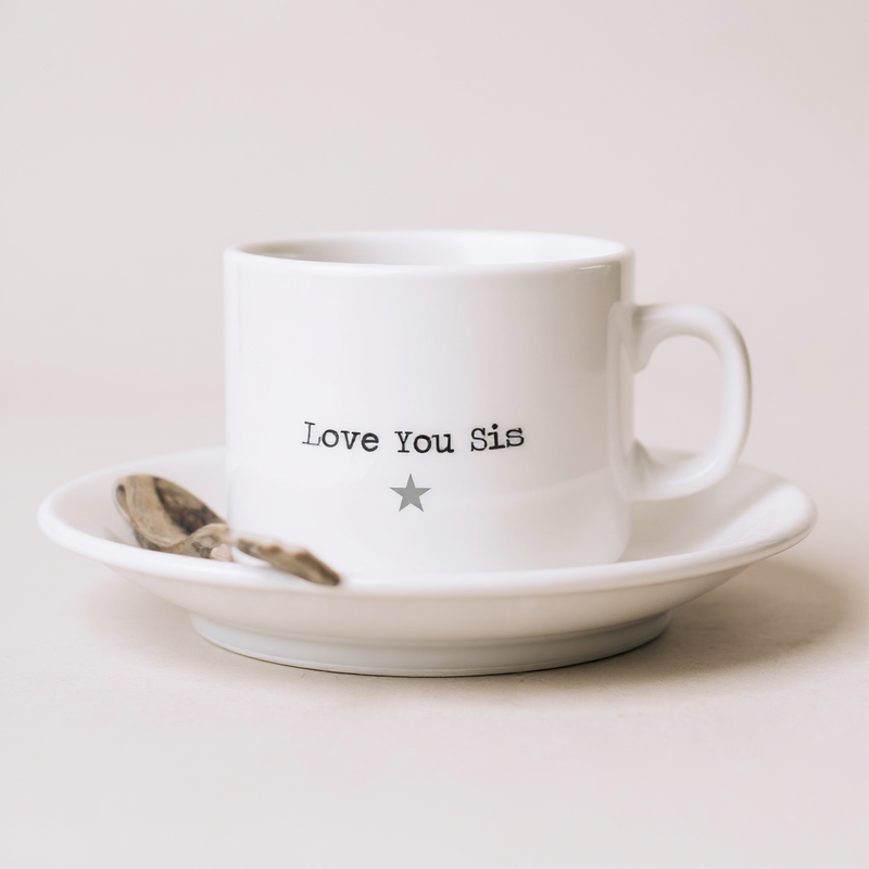 Personalised Tea Cup & Saucer Set PureEssenceGreetings