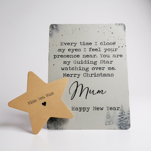 Personalised Remembrance Christmas Husband Card & Decoration Gift Set | 001 PureEssenceGreetings
