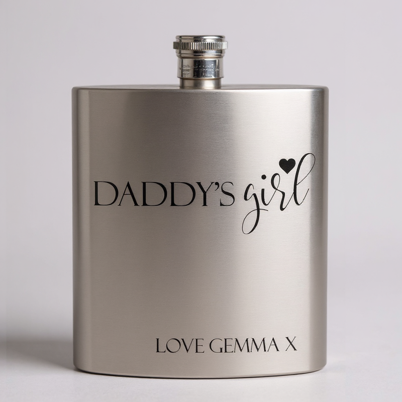 Personalised Dad Hip Flask PureEssenceGreetings