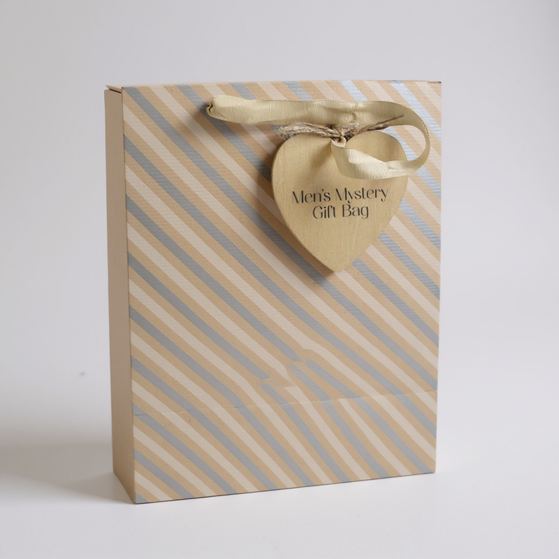 Stylish Men's Personalised Mystery Gift Bag Pure Essence Greetings