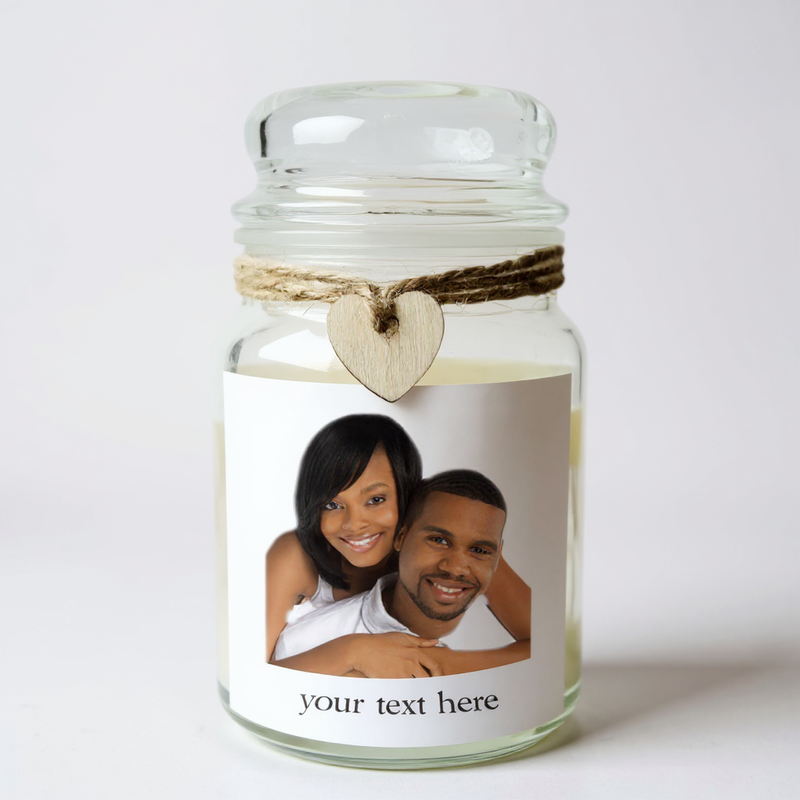 Personalised Photo Candle Jar PureEssenceGreetings