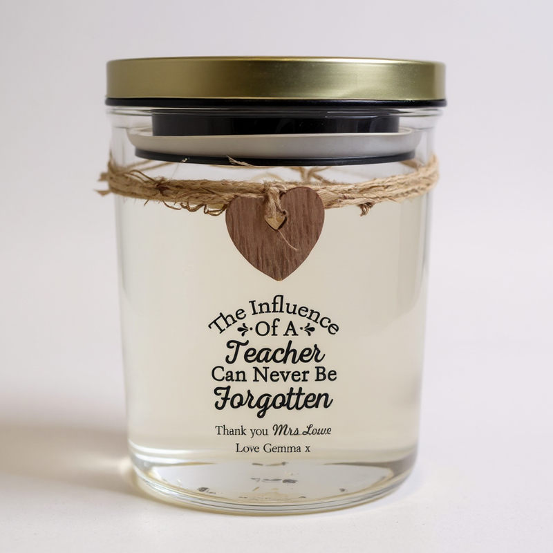 TEACHER Personalised LED Candle Jar Light PureEssenceGreetings