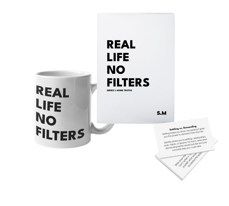 Real Life No Filters Personalised Game & Journal Set | One Player Pure Essence Greetings