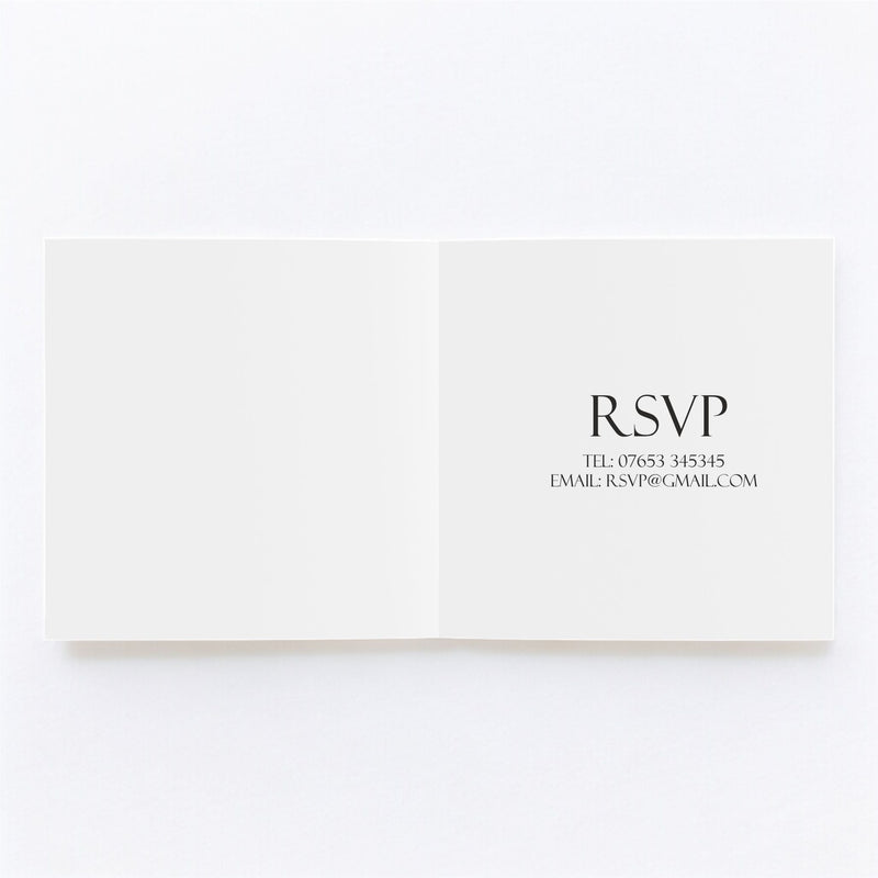 WordArt Square Wedding Invitations Service Pure Essence Greetings