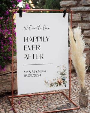 Rustic Wedding Welcome Sign – Customisable Event Signage (Copy) PureEssenceGreetings