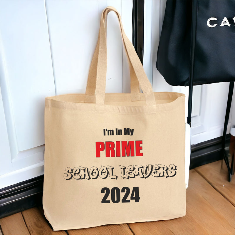 Personalised 'PRIME' School Leaver Tote Bag PureEssenceGreetings