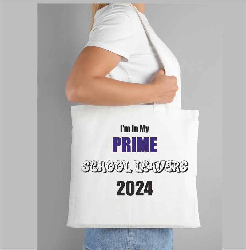 Personalised 'PRIME' School Leaver Tote Bag PureEssenceGreetings