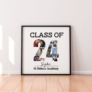 School Leavers Graduation Personalised Framed Photo Collage | 13 Images PureEssenceGreetings