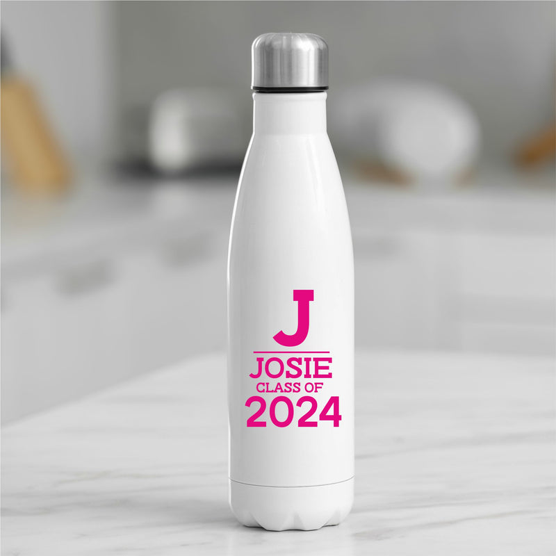 Copy of Silver Personalised Metal Insulated Flask Bottle PureEssenceGreetings