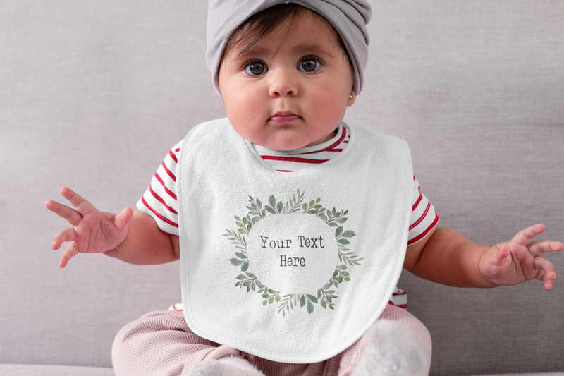 Design Your Own Baby Personalised Bib | Babies & Toddlers PureEssenceGreetings