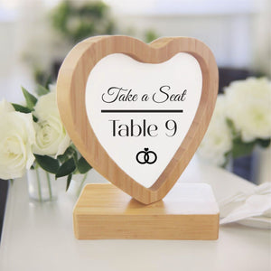 Heat Shared Table Number Metal Square Signage | Event Hire PureEssenceGreetings