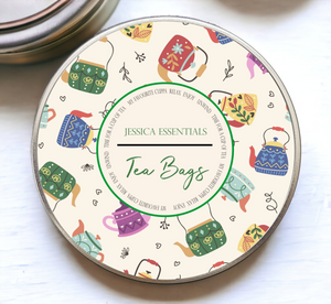 Essentials Personalised Tea Bags Tin PureEssenceGreetings