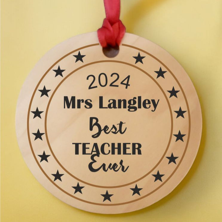TEACHER Personalised Mug and Wood Plaque Set PureEssenceGreetings
