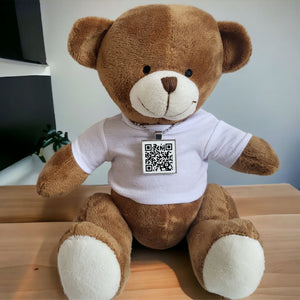 Copy of Custom QR Scan Code Teddy T-shirt Pure Essence Greetings