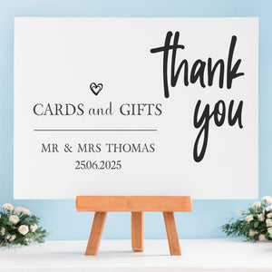 Wedding Table Top Sign | Cards and Gifts PureEssenceGreetings