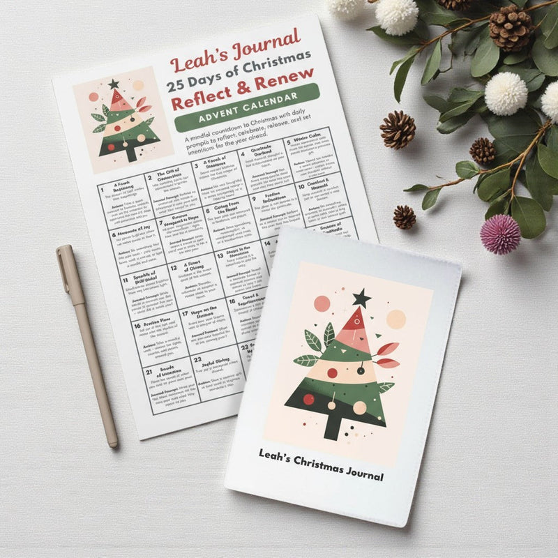 Affirmation Prompts Christmas Advent Calendar Box PEGGY