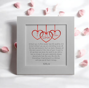 Without You Personalised Love Card PureEssenceGreetings