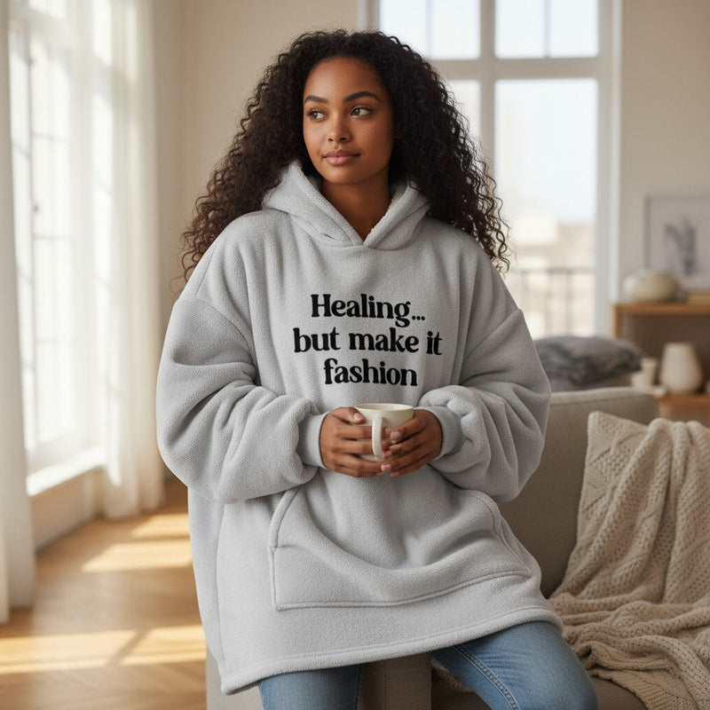 Oversized Wellbeing Hoodie – Winter Comfort Collection Pure Essence Greetings