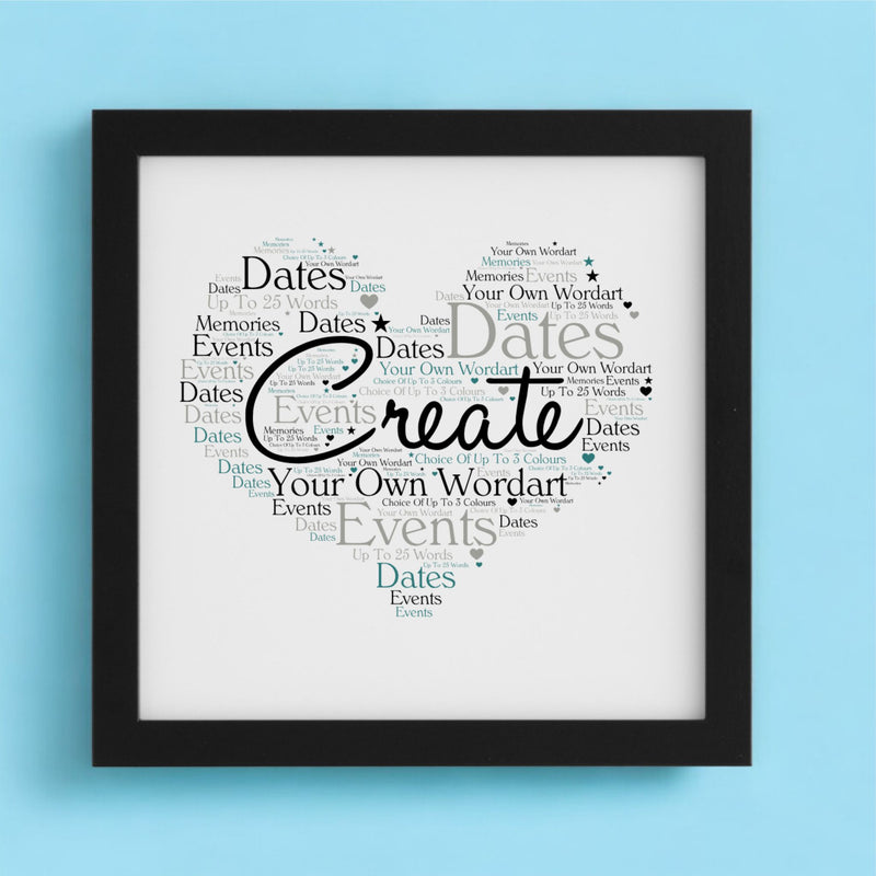 Create Your Own Word Art - Personalised Word Print PureEssenceGreetings