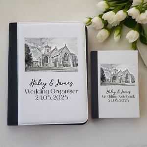 Personalised Wedding Venue Organiser and Notebook PureEssenceGreetings