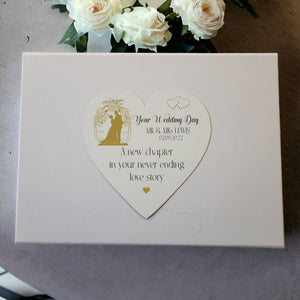 Wedding Heart Personalised Keepsake Box Pure Essence Greetings