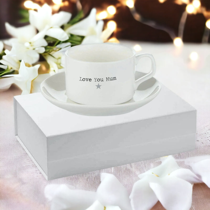 Personalised Tea Cup & Saucer Set PureEssenceGreetings