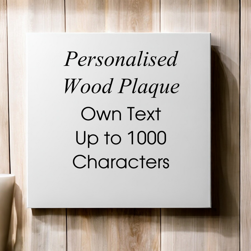 Create Your Own Personalised Plaque | Square