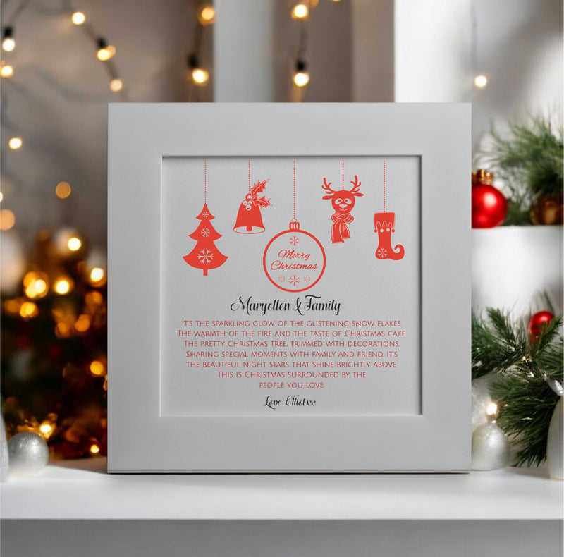 "Merry Christmas" - Personalised Christmas Card PureEssenceGreetings