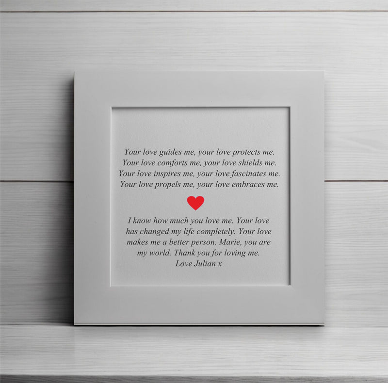 Your Love Personalised Card PureEssenceGreetings