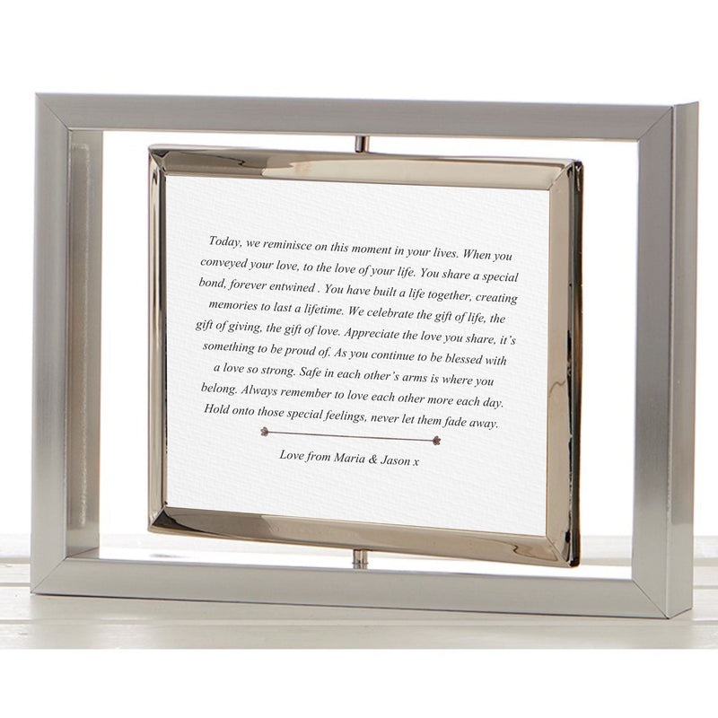 On Your 25th Anniversary Personalised Photo Framed Poem PureEssenceGreetings