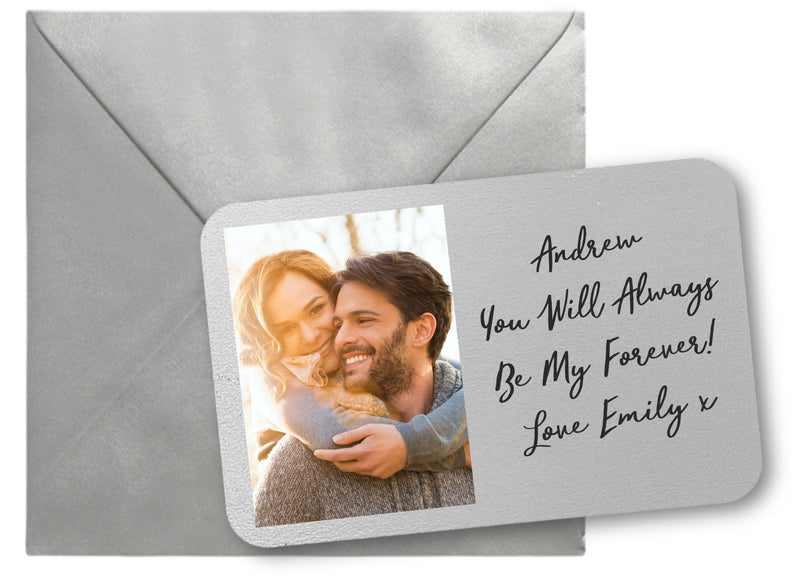 Always & Forever Personalised Love Wallet Card PureEssenceGreetings