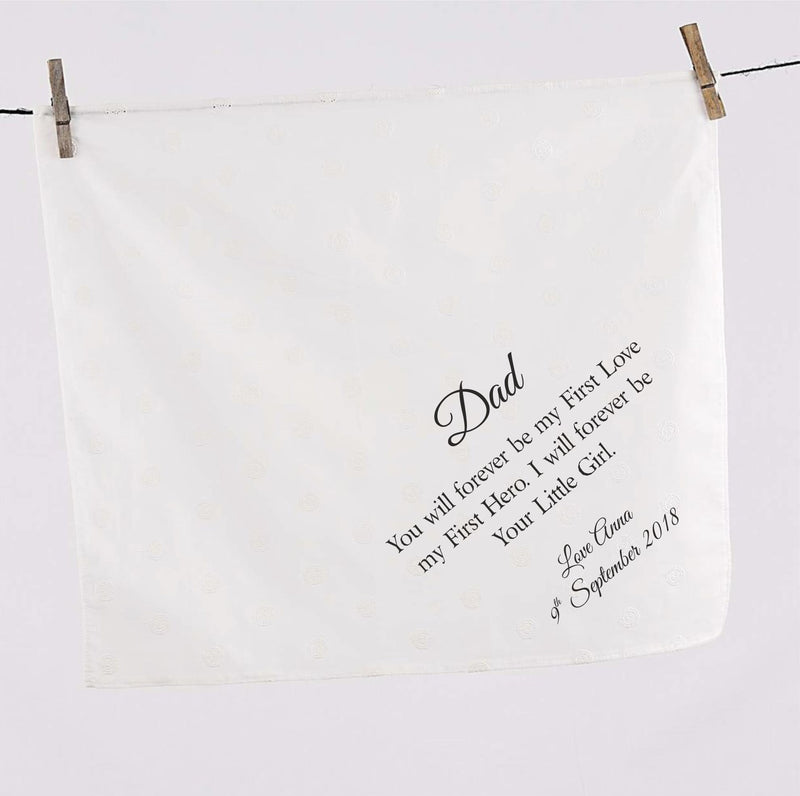 Dad Personalised Handkerchief | From Daughter PureEssenceGreetings