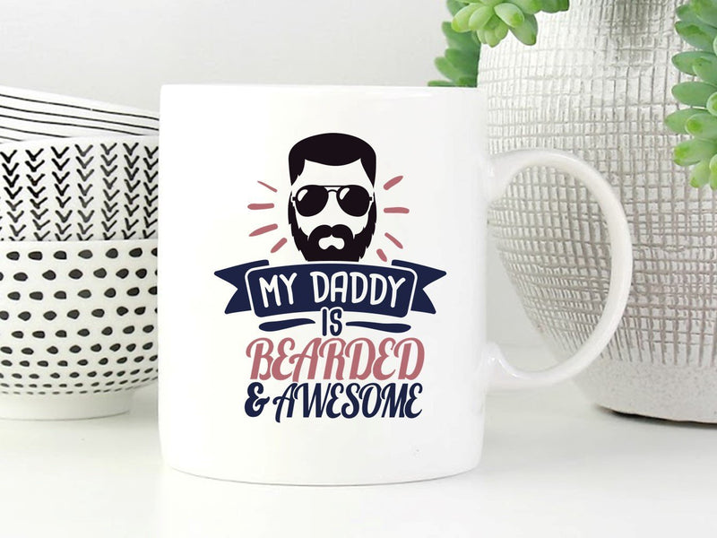 Dad Personalised Mug | Beard Design PureEssenceGreetings