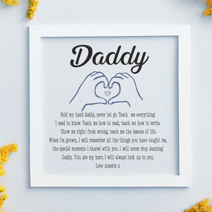 Dad Personalised Keepsake Card | Father & Child PureEssenceGreetings