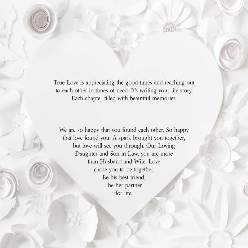 Daughter & Son in Law Framed Personalised Verse PureEssenceGreetings