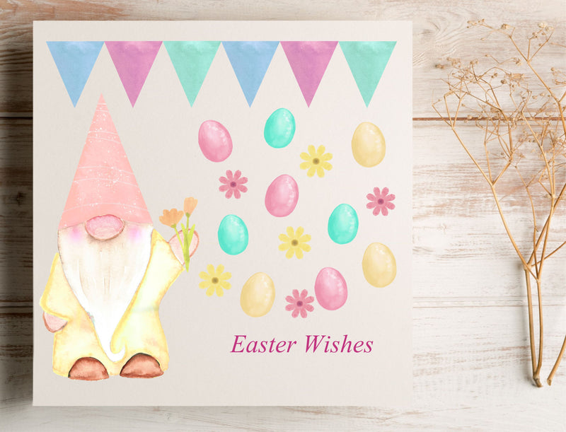 Easter Gnome Personalised Card | E2 PureEssenceGreetings