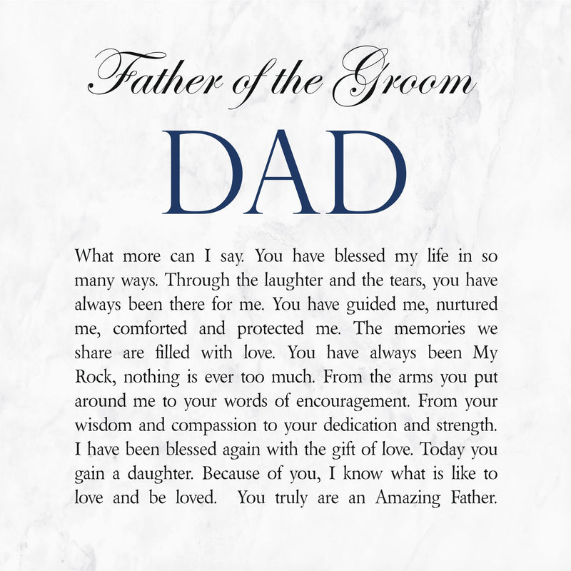 Father of The Groom Personalised Framed Poem PureEssenceGreetings