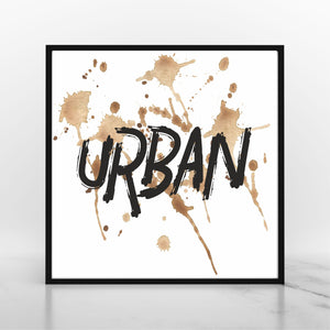 URBAN Graffiti Design Framed Print PureEssenceGreetings