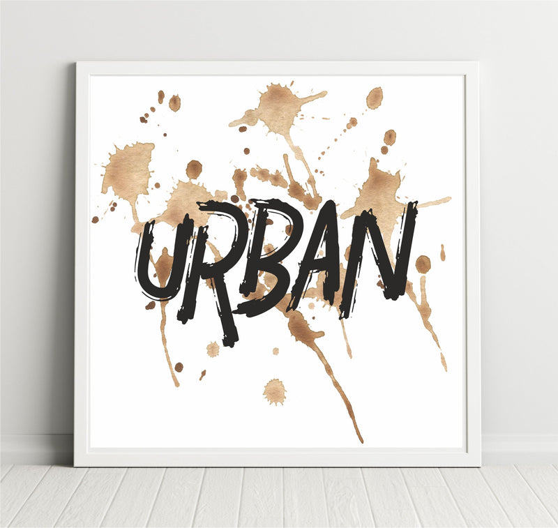 URBAN Graffiti Design Framed Print PureEssenceGreetings