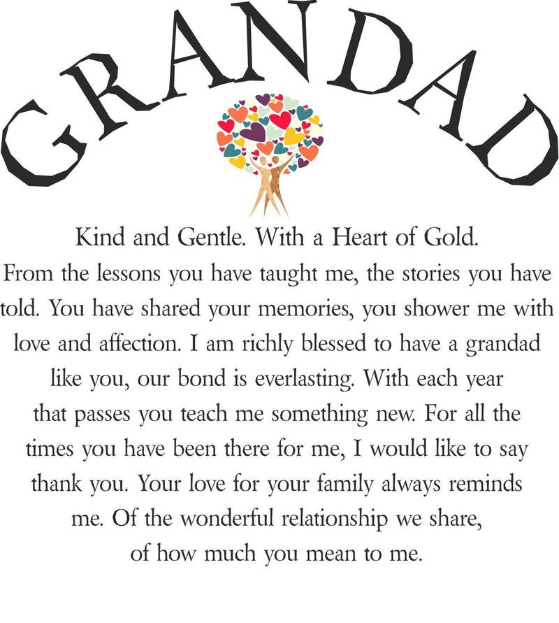 Grandad Personalised Framed Verse PureEssenceGreetings