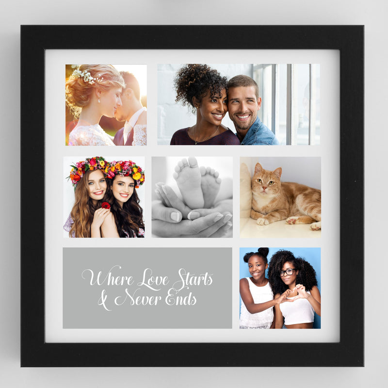 Heart Photo Collage Personalised Framed Print | 18 Images PureEssenceGreetings