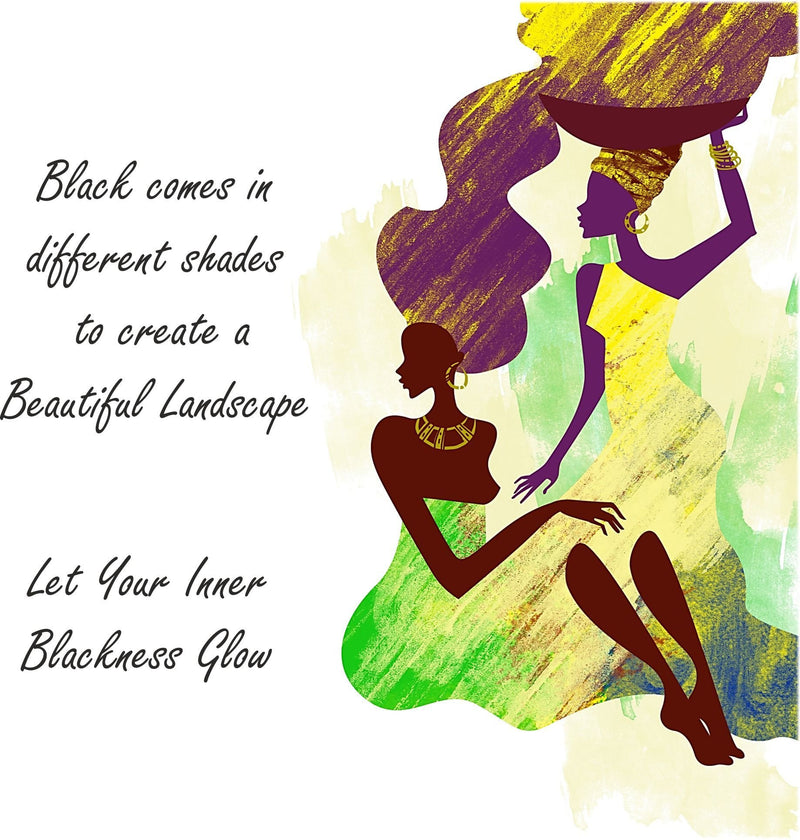 Let Your Inner Blackness Glow Box framed Quote PureEssenceGreetings