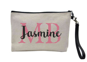Mother of the Bride * Mother of the Groom Personalised Linen Make Up Bag PureEssenceGreetings