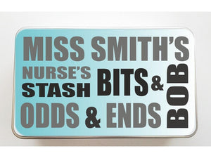 Personalised Bits and Bobs Thank You Tin | Carer | Nurse | Doctor - PureEssenceGreetings 